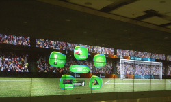 Interaktywna ściana w Galerii Sky Tower