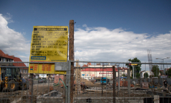 Budowa dworca w Środzie Śląskiej