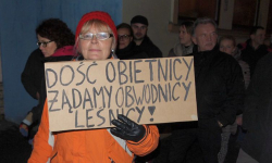 Protestujący z Leśnicy: Opieszałość urzędników to skandal