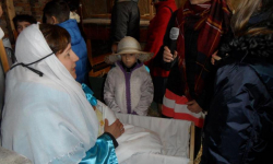 Kolędowanie i żywa szopka w Miękini