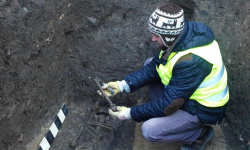 Za średzkim gimnazjum znaleziono ludzkie szczątki