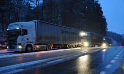 Na autostradzie A4 zderzyły się dwa samochody ciężarowe