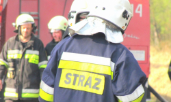 W Gościsławiu doszło do pożaru w drewutni