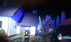 Pożar garażu w Krzeptowie