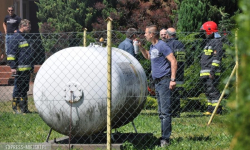 W Gałowie koło świetlicy wiejskiej ulatniał się gaz ze zbiornika [foto]