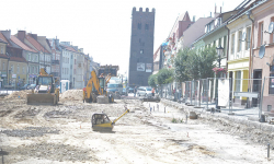 Trwają prace nad przebudową średzkiego rynku