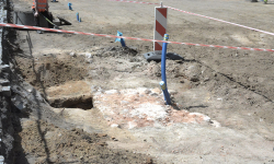 Na średzkim rynku znaleźli fundament pod pręgierz