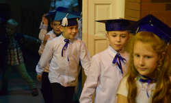 Pasowanie pierwszoklasistów w szkole w Malczycach