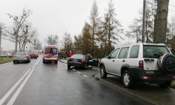 Na DK 94 zderzyły się dwa samochody osobowe. Są poszkodowani