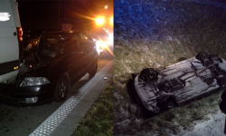 Pracowita niedziela w wykonaniu strażaków. Wypadki na A4