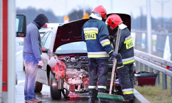 Kolizja w Krępicach na DK 94. Jedna osoba została poszkodowana