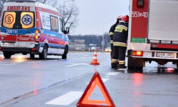Wypadek w Biskupicach Podgórnych. Poszkodowane trzy osoby