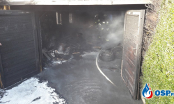 Groźny pożar garażu w Smolcu. Nie ma osób poszkodowanych