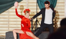 Stefano Terrazzino śpiewał i tańczył z okazji Dnia Kobiet w Miękini