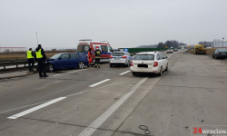 Wypadek na A4. Pijany kierowca wjechał w bariery energochłonne