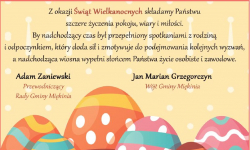 Życzenia wielkanocne od władz gmin, powiatu i lokalnych firm