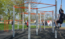 Na Kajakach jest już zamontowany park kalisteniczny