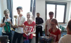 Marta Gacek, Bartłomiej Perużyński i Michał Majewski na podium w konkursie wojewódzkim