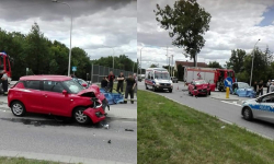 Kolejny wypadek na skrzyżowaniu na obwodnicy. Dwie osoby trafiły do szpitala