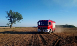 Paliły się śmieci, pola i ściernisko [raport średzkich strażaków]