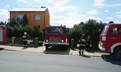 Pożar samochodu osobowego w Piersnie. Był też wypadek na DK 94 [foto]
