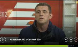 Jest już odcinek serialu, w którym zagrali strażacy z Brodna