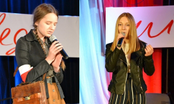 Julia Czarniecka i Eliza Łabędzka laureatkami Powiatowego Konkursu Piosenki Patriotycznej
