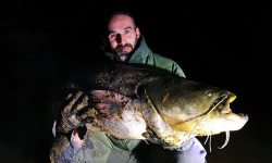 Malczyce: Andrzej Lech złowił ponad 2-metrowego suma [foto]