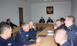 Odprawa roczna w Komendzie Powiatowej Policji w Środzie Śląskiej