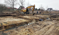 Trwają prace przy budowie nowej świetlicy wiejskiej w Wilkszynie