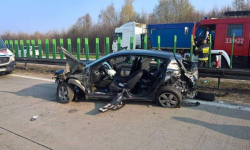 Na autostradzie w pobliżu Kostomłotów doszło do wypadku. Lądował tam śmigłowiec LPR