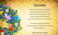 Wielkanocne życzenia od władz gminy Kostomłoty