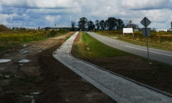 Trwa budowa ścieżki rowerowej na trasie Lutynia-Krępice