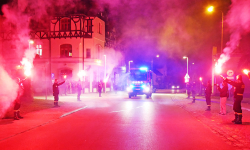 OSP Miękinia z nowym samochodem ratowniczo-gaśniczym [foto+wideo]