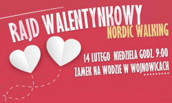 Walentynki z kijkami, czyli nordic walking w Wojnowicach