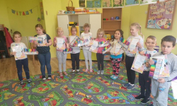 Konkurs plastyczno-matematyczny "Zima w mojej miejscowości" w Publicznym Przedszkolu w Malczycach