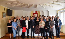 Wójt gminy Malczyce Piotr Frankowski podziękował pracownikom urzędu za dotychczasowe lata współpracy