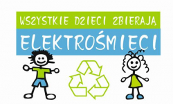 "Wszystkie dzieci zbierają elektrośmieci" - akcja ekologiczna w Szkole Podstawowej w Miękini
