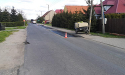 Na ulicy Lutyńskiej we Wróblowicach trwają prace remontowe nawierzchni drogi