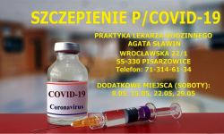 Dodatkowe ilości szczepionek w przychodni w Pisarzowicach