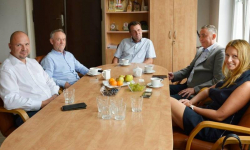 Starosta Szałankiewicz spotkał się z nowym wójtem gminy Malczyce. Rozmawiali m.in. o szkolnictwie