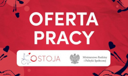 Stowarzyszenie "OSTOJA" zatrudni osobę na stanowisko "terapeuta zajęciowy"