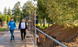 Przebudowa ulicy Szkolnej w Lutyni trwa