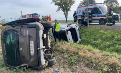 Poważny wypadek na drodze krajowej pod Gościsławem. Są utrudnia w ruchu