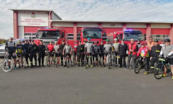 Klub Turystyki Wszelakiej w charytatywnym rajdzie rowerowym na rzecz rodziny druha z OSP Balice