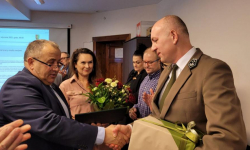 Uroczyste podziękowania dla Waldemara Zaremby za wieloletnią pracę w Nadleśnictwie Miękinia