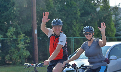 Wiosenny piknik rowerowy w gminie Udanin