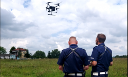 Kolejne działania z dronem na terenie gminy Kostomłoty