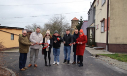 Odbiór drogi na terenie byłego PGR Udanin