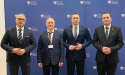 Włodarze Powiatu Średzkiego na spotkaniu z wiceministrem Pawłem Gancarzem